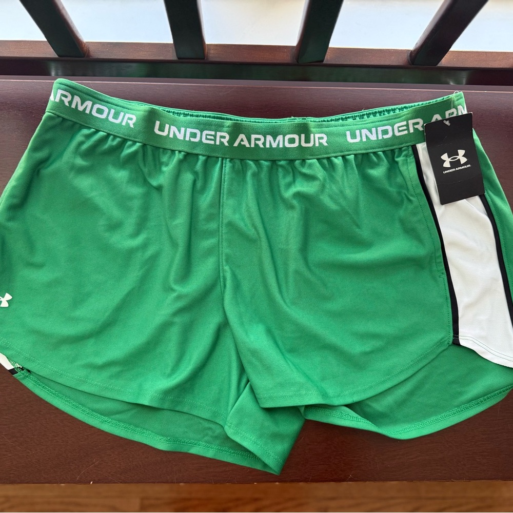 NWT Under Armour Kelly Green Athletic Shorts Women's XL Game Day Team Colors - Picture 5 of 5